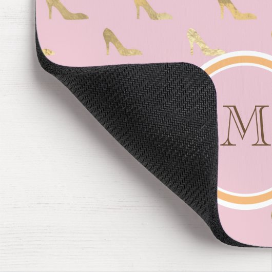 Niedlich Rosa Rose Mousepad (Ecke)