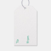 Niedlich rosa Rosen und lächelndes Baby Girl von u Geschenkanhänger (Rückseite)