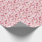 Niedlich rosa rote Flecken Nahtlos Geschenkpapier (Ecke)