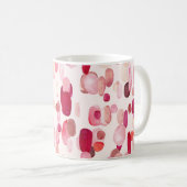 Niedlich rosa rote Flecken Nahtlos Kaffeetasse (VorderseiteRechts)