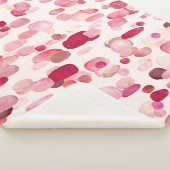 Niedlich rosa rote Flecken Nahtlos Sherpadecke (3/4)