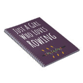 Niedlich rosa Rudergeschenke für Mädchen für ihre  Notizblock (Rechte Seite)