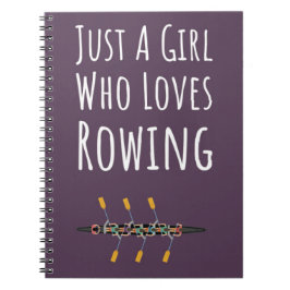 Niedlich rosa Rudergeschenke für Mädchen für ihre  Notizblock