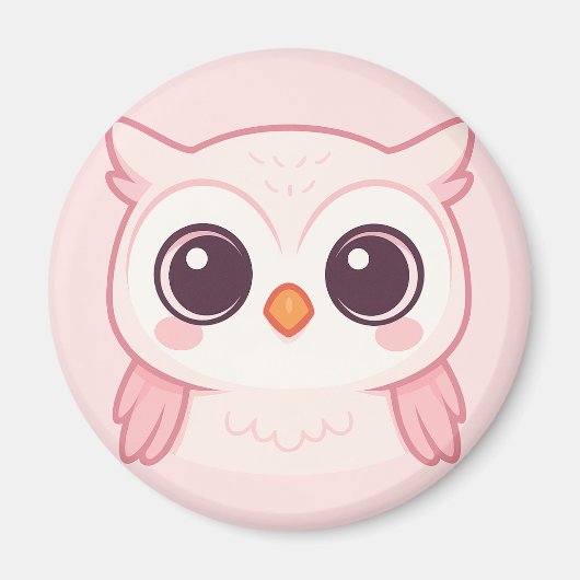 Niedlich rosa Schale - Kawaii Tierdesign Magnet (Vorne)
