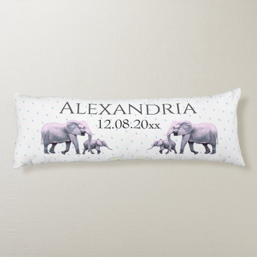 Niedlich rosa Schlafzimmer oder Kinderzimmer Seitenschläferkissen (Rückseite)