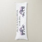 Niedlich rosa Schlafzimmer oder Kinderzimmer Seitenschläferkissen (Vorderseite Vertikal)