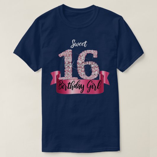 Niedlich rosa Schwarz T-Shirt (Design vorne)