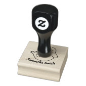 Niedlich rosa Siegel Gummistempel (Stempel)