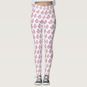 Niedlich rosa Siegel Leggings (Vorderseite)