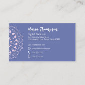 Niedlich rosa Social Media-Custom Visitenkarte (Vorderseite)