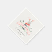 Niedlich Rosa Sonnenblumen jedes Alter Geburtstag Serviette (Ecke)