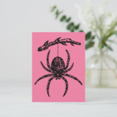 Niedlich-Rosa-Spike-Postkarte Postkarte (Stehend Vorderseite)