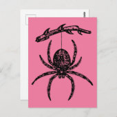 Niedlich-Rosa-Spike-Postkarte Postkarte (Vorne/Hinten)