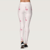 Niedlich rosa stehende Flamingo-Leggings Leggings (Rückseite)