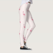 Niedlich rosa stehende Flamingo-Leggings Leggings (Rechts)