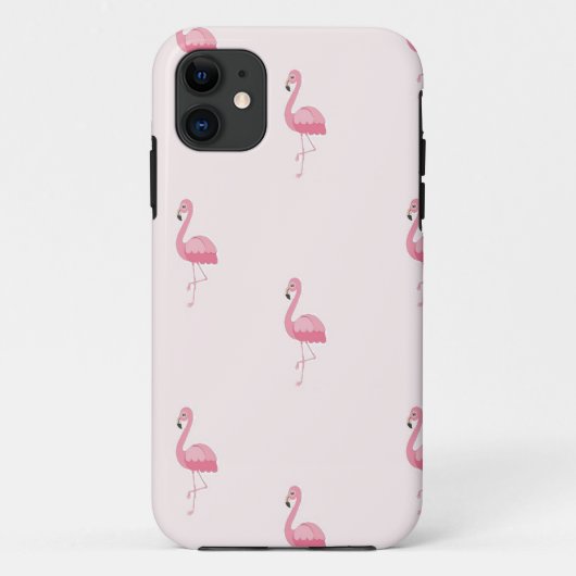 Niedlich rosa stehendes Flamingo Case-Mate iPhone Hülle (Rückseite)