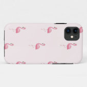 Niedlich rosa stehendes Flamingo Case-Mate iPhone Hülle (Rückseite (Horizontal))