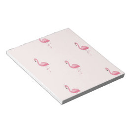 Niedlich rosa stehendes Flamingo Notizblock