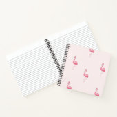Niedlich rosa stehendes Flamingo Notizblock (Innenseite)