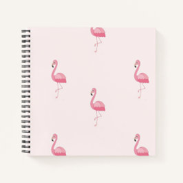 Niedlich rosa stehendes Flamingo Notizblock