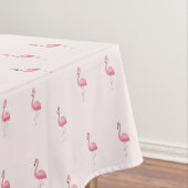 Niedlich rosa stehendes Flamingo Tischdecke (Beispiel)