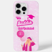 Niedlich rosa "This Baddie" Personalisierter Absch Case-Mate iPhone Hülle (Rückseite)