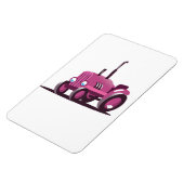 Niedlich rosa Traktor Magnet (Linke Seite)
