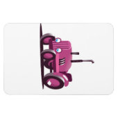 Niedlich rosa Traktor Magnet (Horizontal)