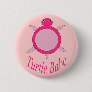 Niedlich-Rosa-Turmbabe-Taste Button