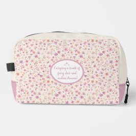 Niedlich rosa und Lila Blumenmuster Waschbeutel