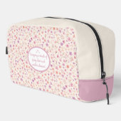 Niedlich rosa und Lila Blumenmuster Waschbeutel (Rechte Ecke)