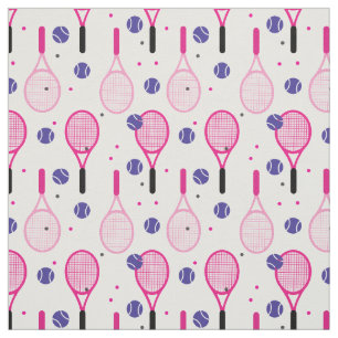 Niedlich rosa 💟 und lila 💜 Tennisschläger  Stoff