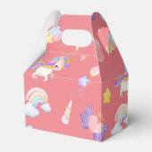 Niedlich rosa, unicorone Regenbogen Balloon Muster Geschenkschachtel (Vorderseite)
