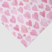 Niedlich rosa Valentinstag Liebe Herzmuster Seidenpapier (Detail)