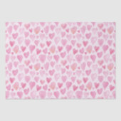 Niedlich rosa Valentinstag Liebe Herzmuster Seidenpapier (Vorderseite)