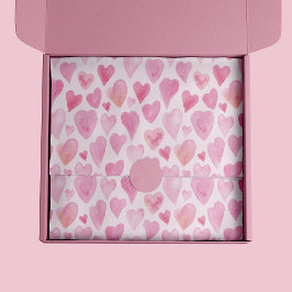 Niedlich rosa Valentinstag Liebe Herzmuster Seidenpapier