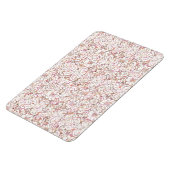 Niedlich rosa, Vintage Blumenmotive Magnet (Linke Seite)