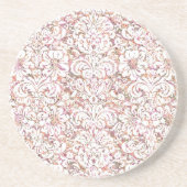 Niedlich rosa, Vintage Blumenmotive Untersetzer (Vorne)