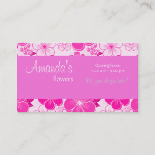 Niedlich rosa Visitenkarte
