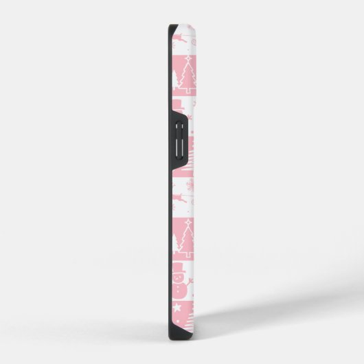Niedlich rosa Weihnachten iPhone Hülle (Rechte Seite)