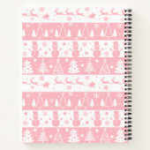 Niedlich rosa Weihnachten Notizblock (Rückseite)