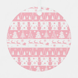 Niedlich rosa Weihnachten Ornament Aus Metall