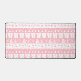 Niedlich rosa Weihnachten Schreibtischunterlage