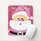 Niedlich rosa Weihnachtsfeiertag Mousepad (Mit Mouse)