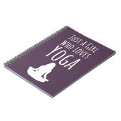 Niedlich rosa Yoga-Geschenke für Mädchen für Kinde Notizblock (Linke Seite)