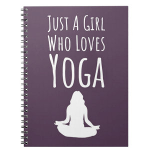 Niedlich rosa Yoga-Geschenke für Mädchen für Kinde Notizblock