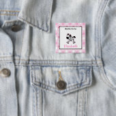 Niedlich-Rosa-Zebra-Schaltfläche Button (Beispiel)