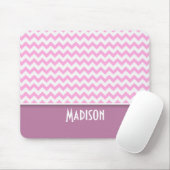 Niedlich rosa Zickzack Mousepad (Mit Mouse)