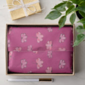 Niedlich rosafarbenes Blumengewebe Seidenpapier (Geschenk)