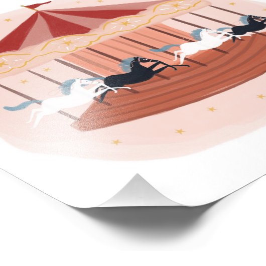 Niedlich rosafarbenes Foto Print (Ecke)